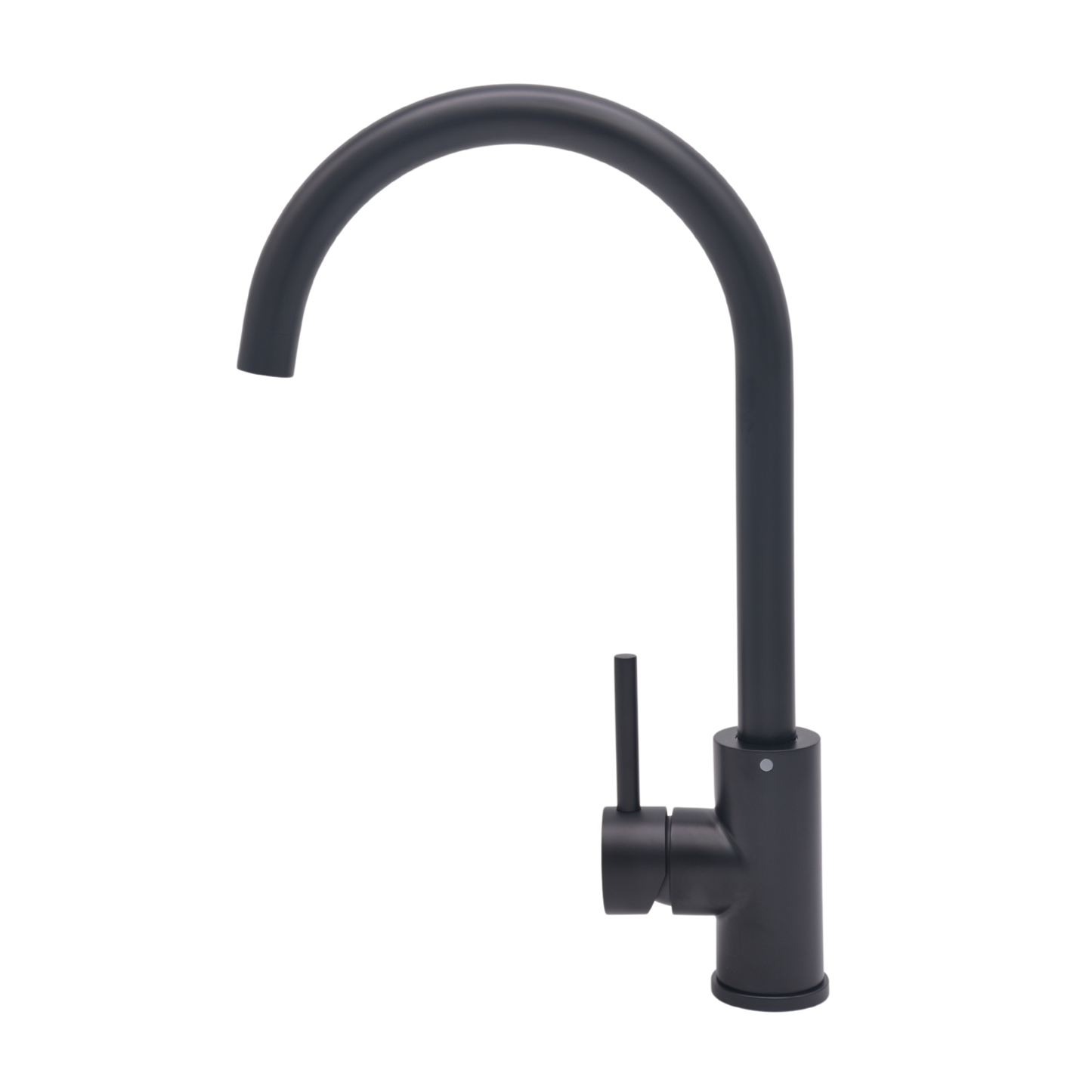 Pris Round Mixer Matte Black