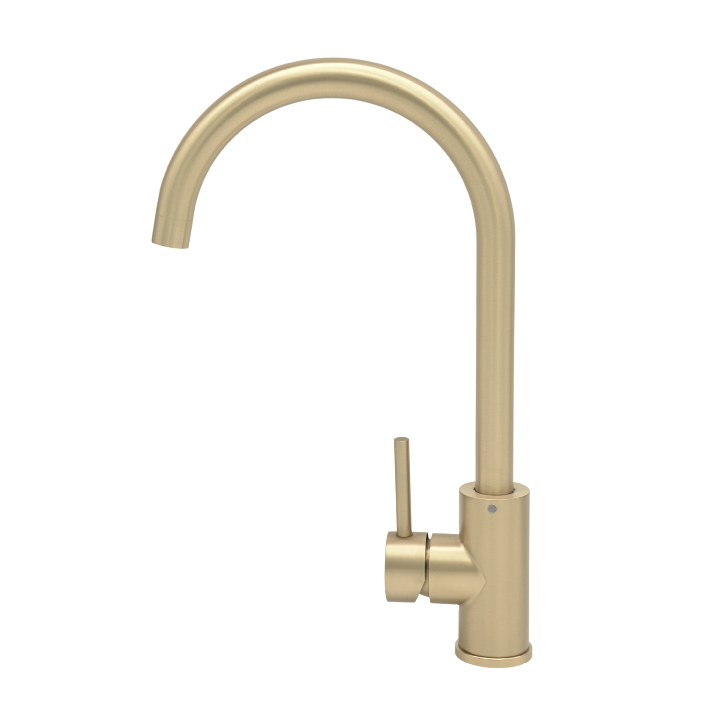 Pris Round Mixer Brushed Brass
