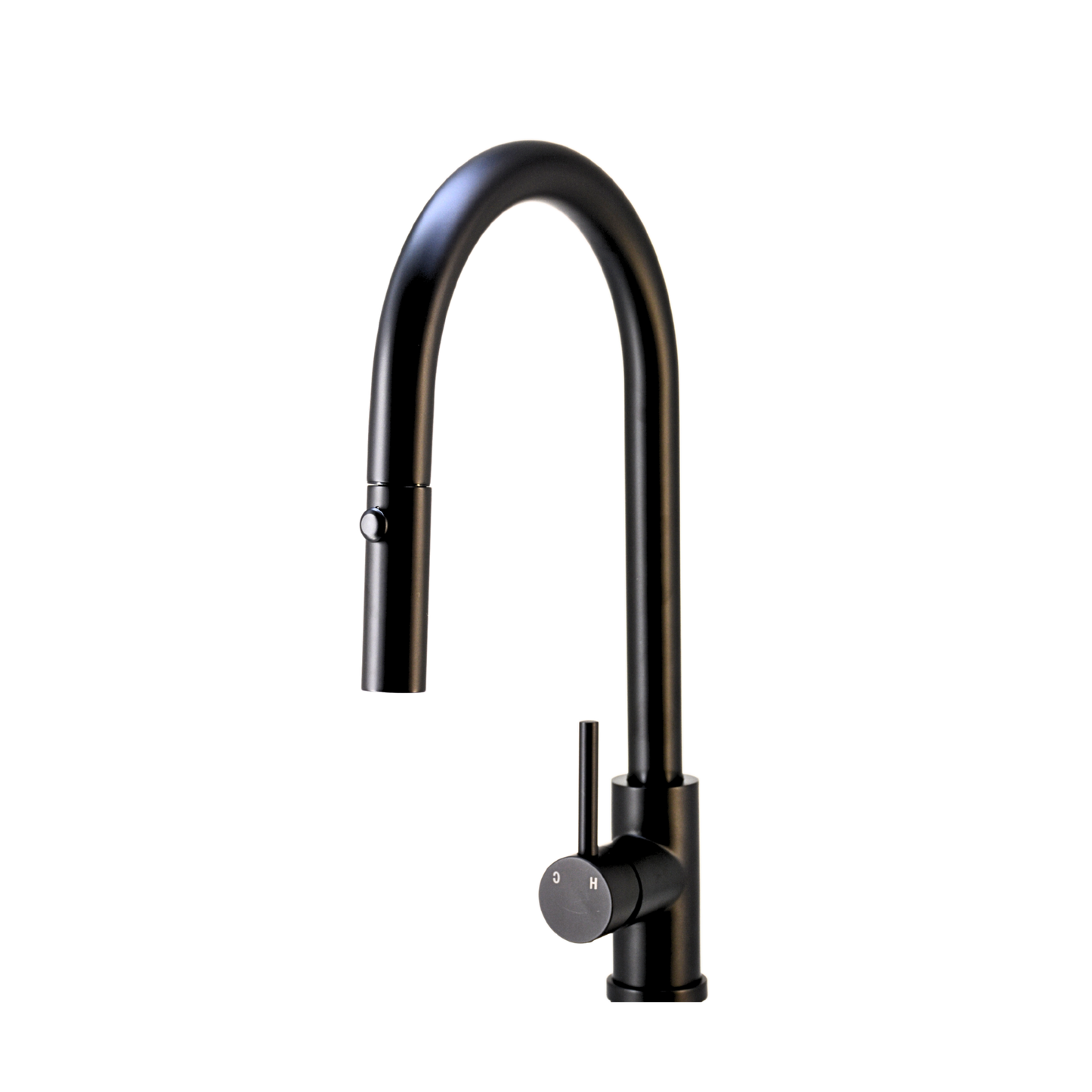 Pris Pull Out Round Mixer Matte Black
