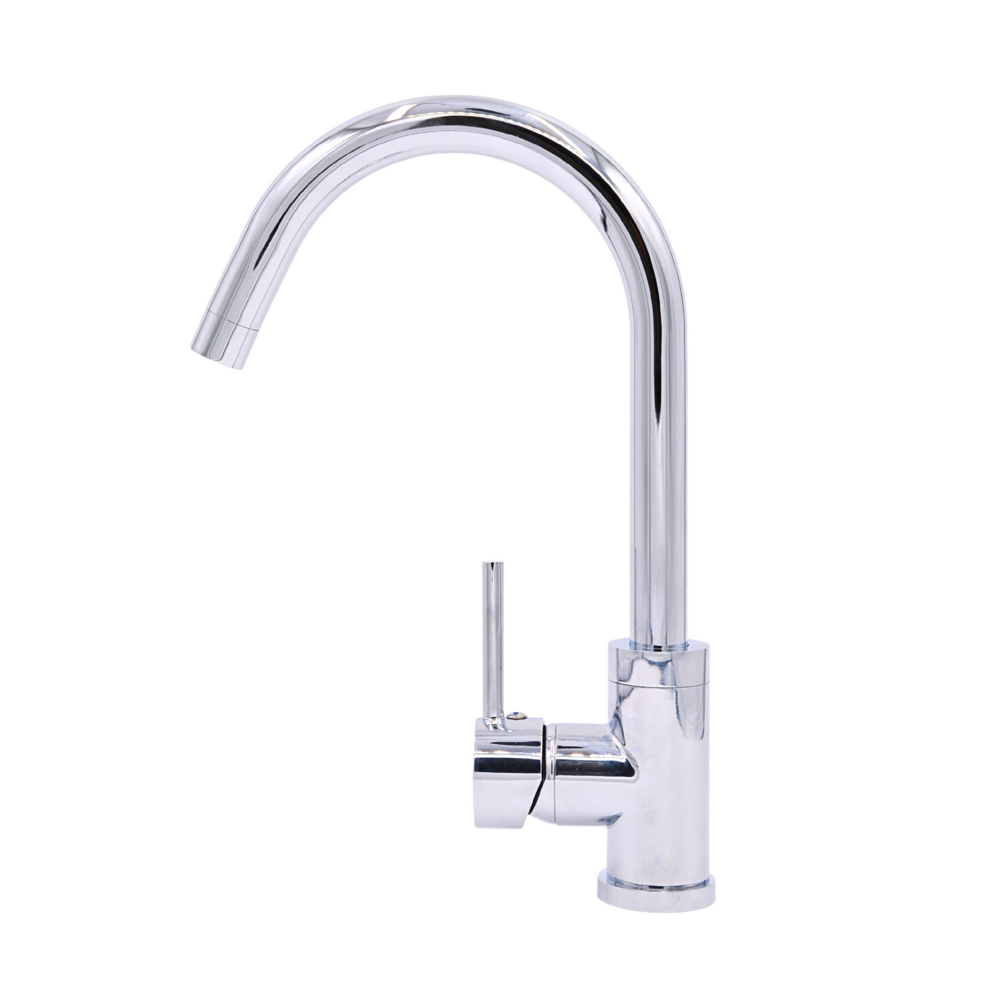 Pris Round Mixer Polished Chrome