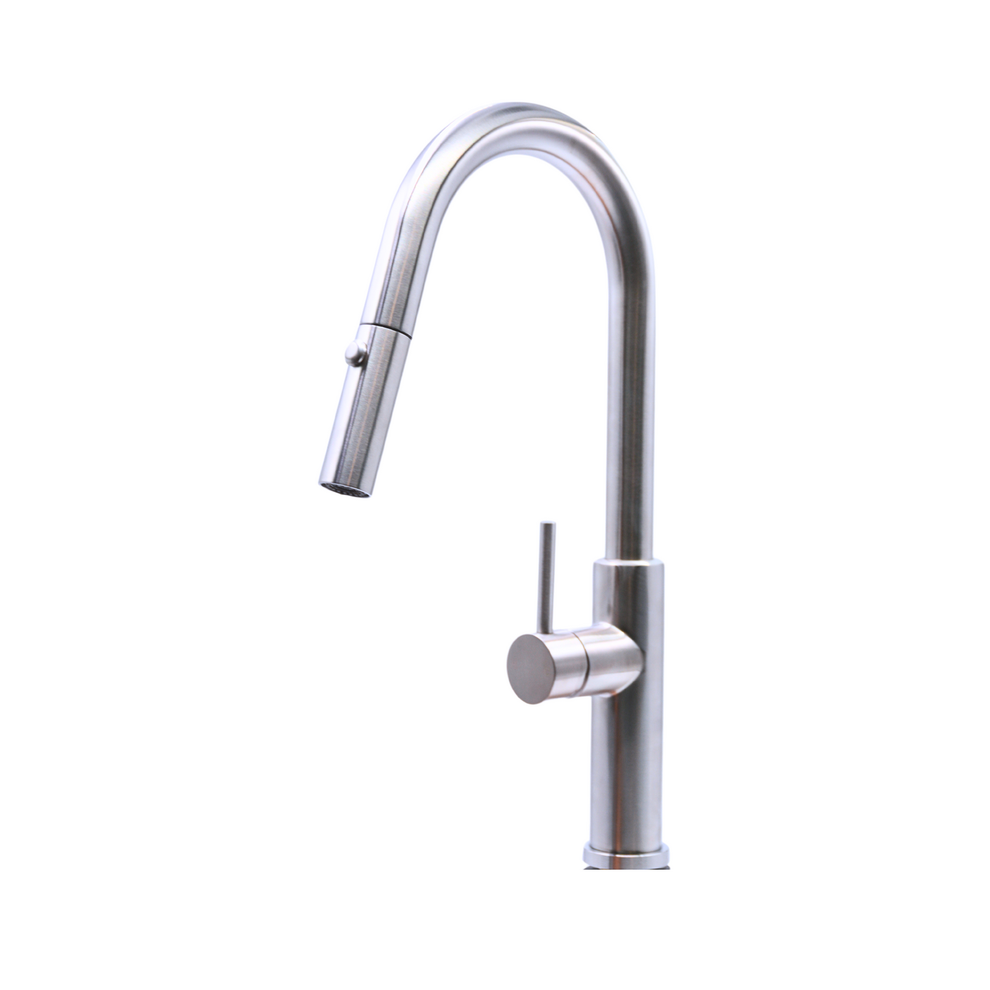 Pris Pull Out Round Mixer Brushed Nickel