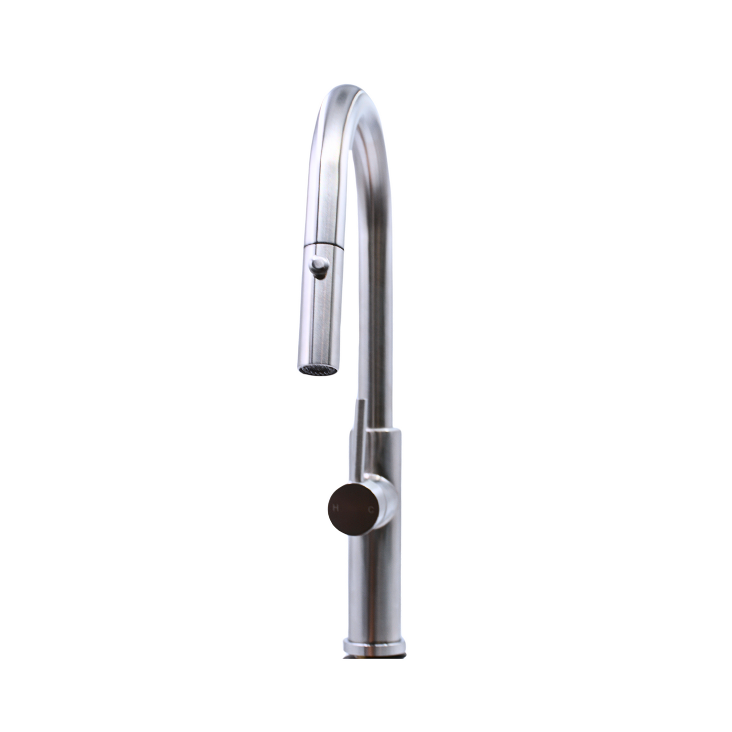 Pris Pull Out Round Mixer Brushed Nickel