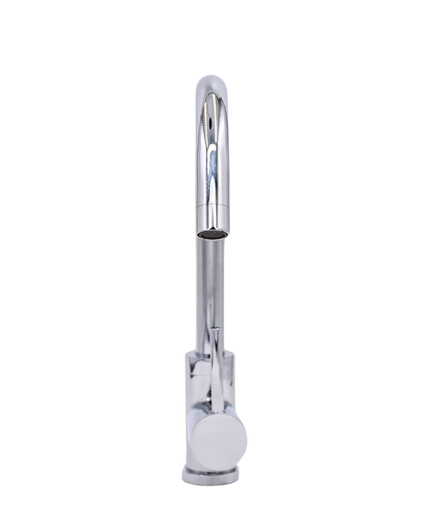 Pris Round Mixer Polished Chrome