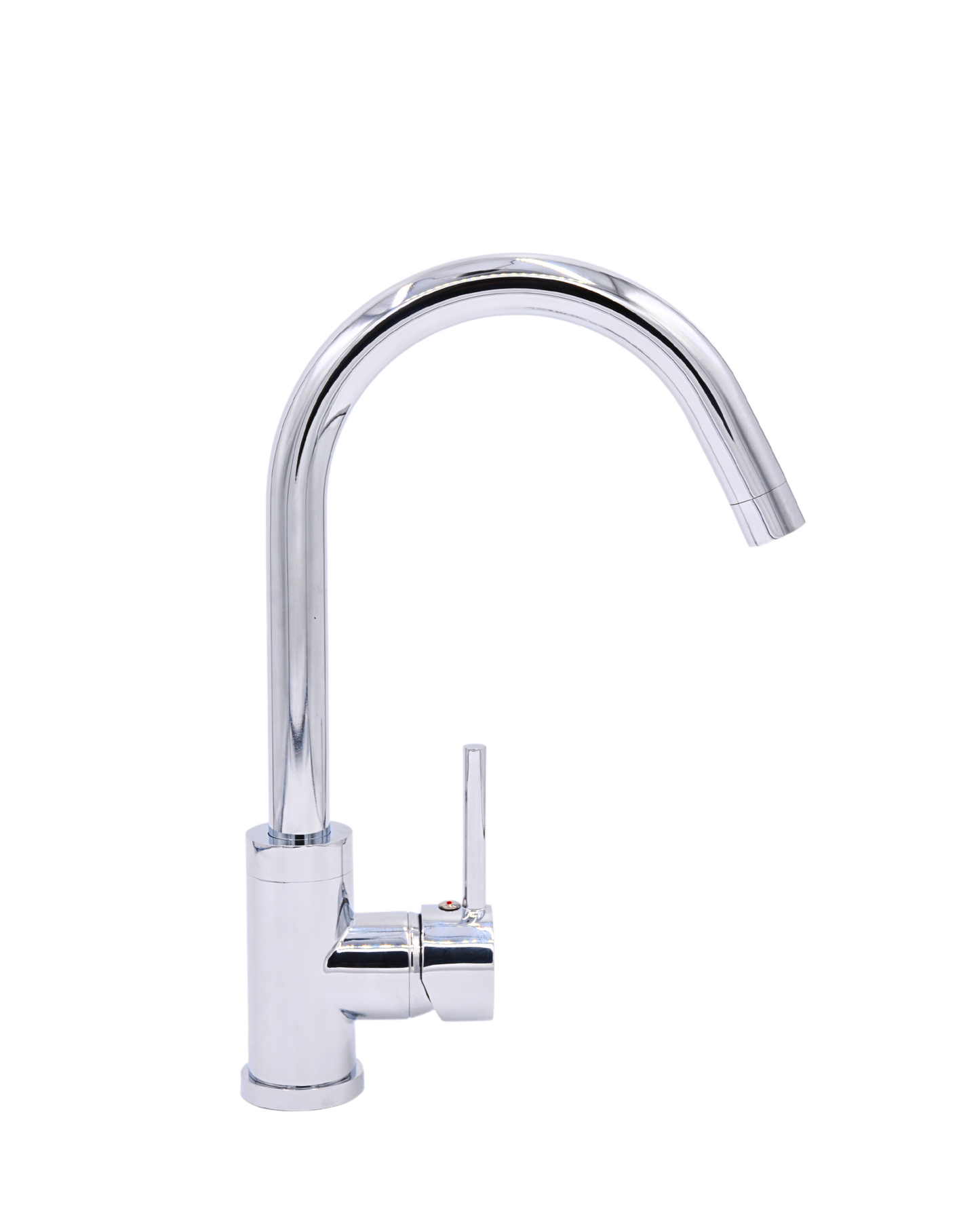 Pris Round Mixer Polished Chrome