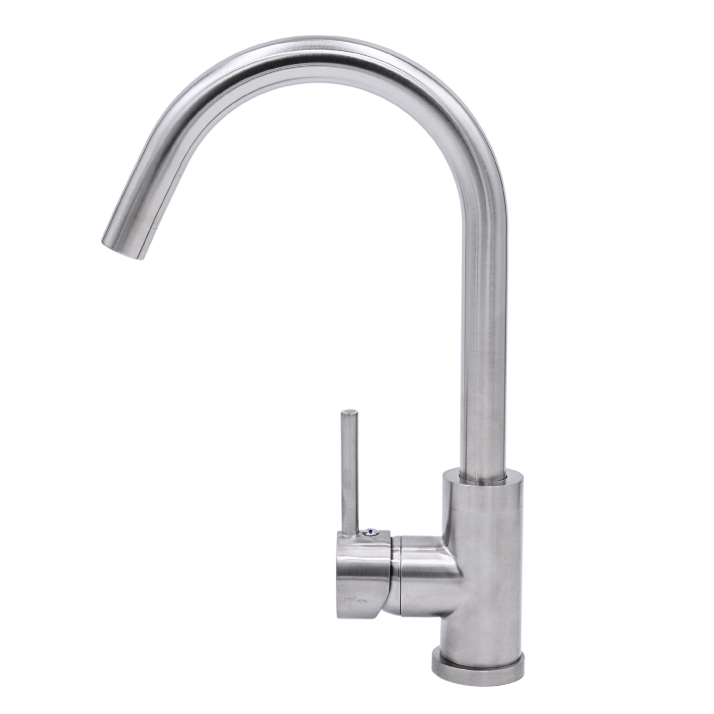 Pris Round Mixer Brushed Nickel