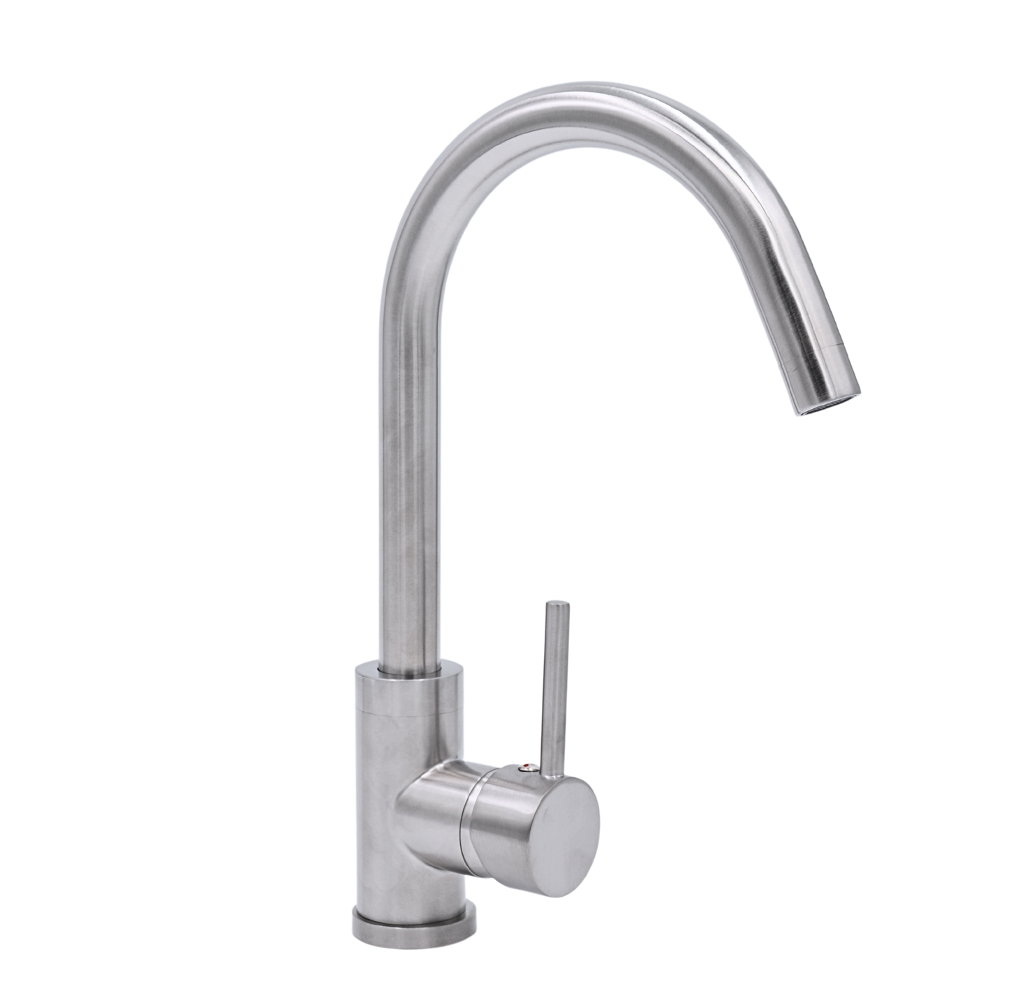 Pris Round Mixer Brushed Nickel