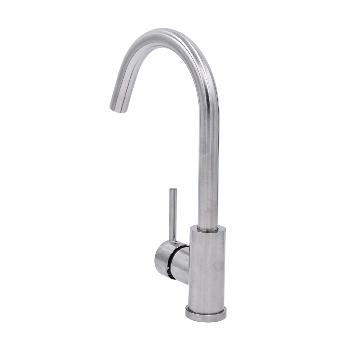 Pris Round Mixer Brushed Nickel