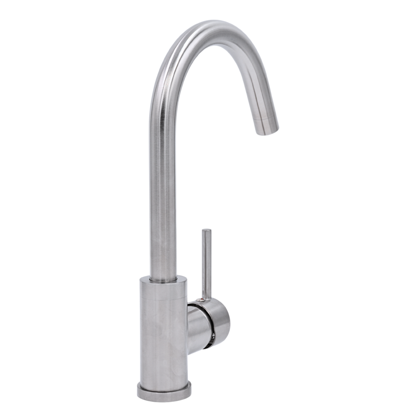 Pris Round Mixer Brushed Nickel