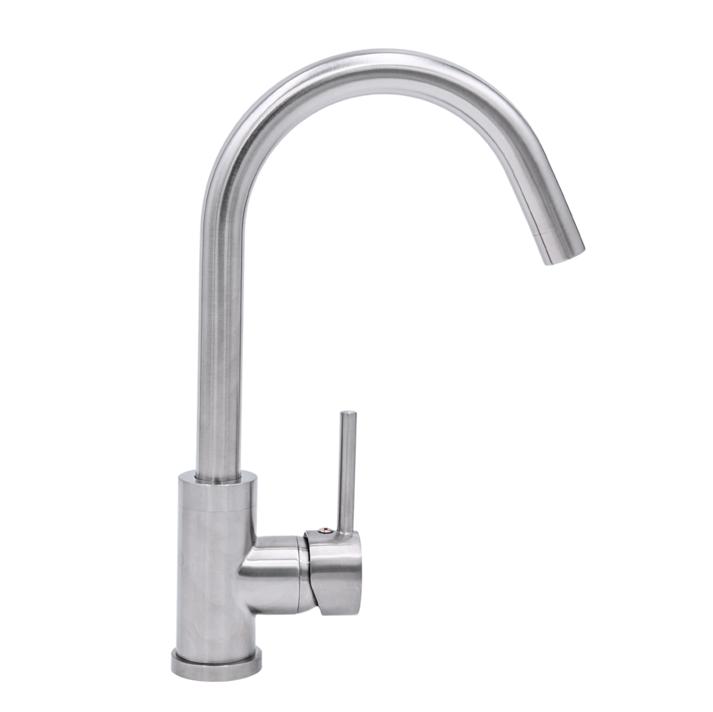 Pris Round Mixer Brushed Nickel