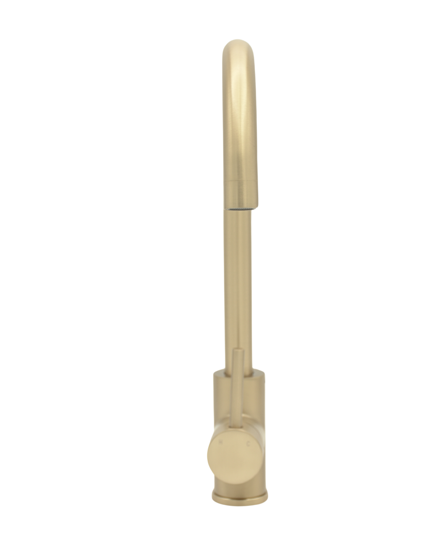 Pris Round Mixer Brushed Brass
