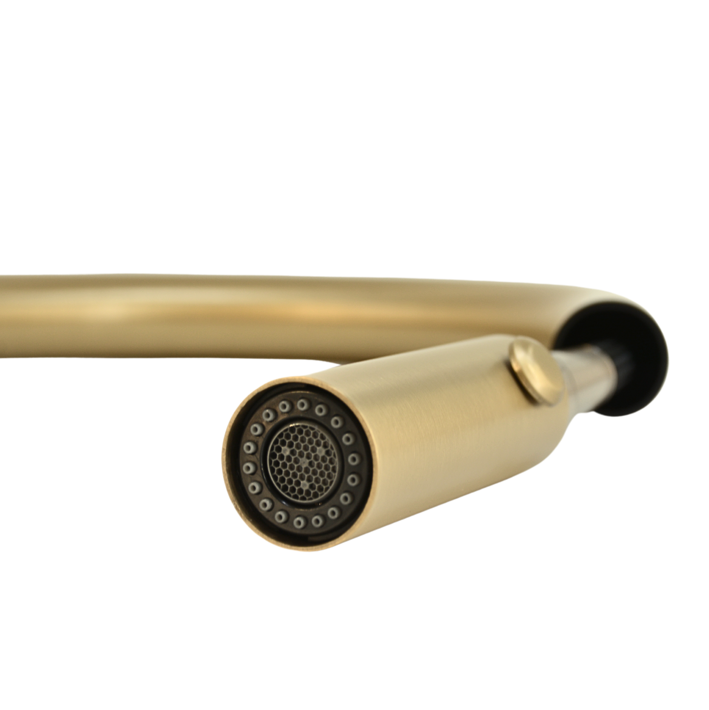 Pris Pull Out Round Mixer Brushed Brass