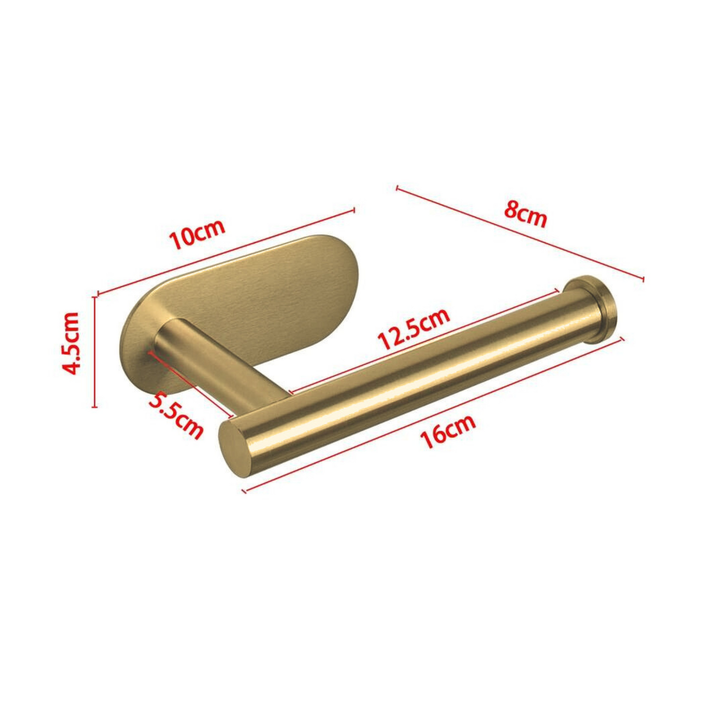 Toilet Roll Holder Brushed Brass